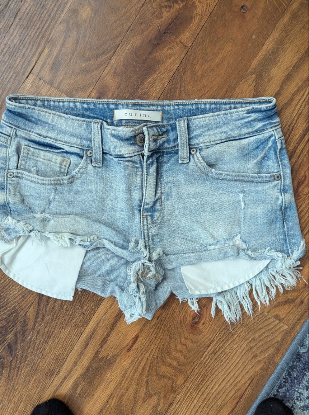 denim shorts
